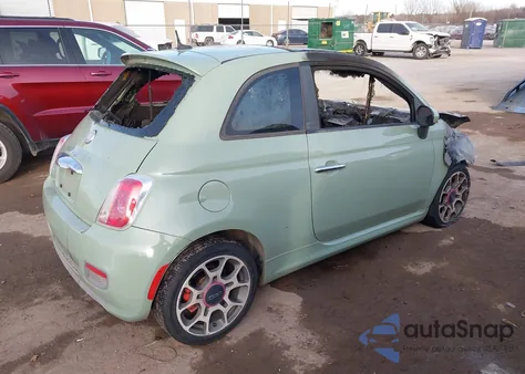 2012 Fiat 500 Sport z USA, uszkodzony, nr VIN 3C3CFFBR1CT332289